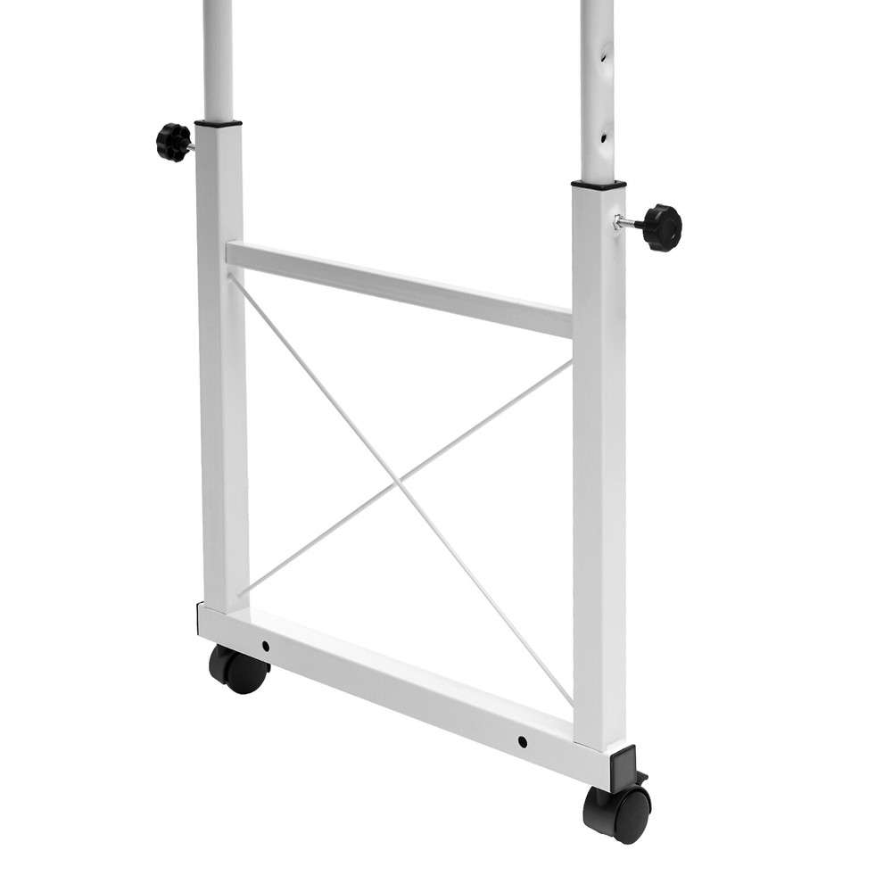 Mobile Adjustable Home Office Desk - Cross-Bed Stretchable & Movable Design