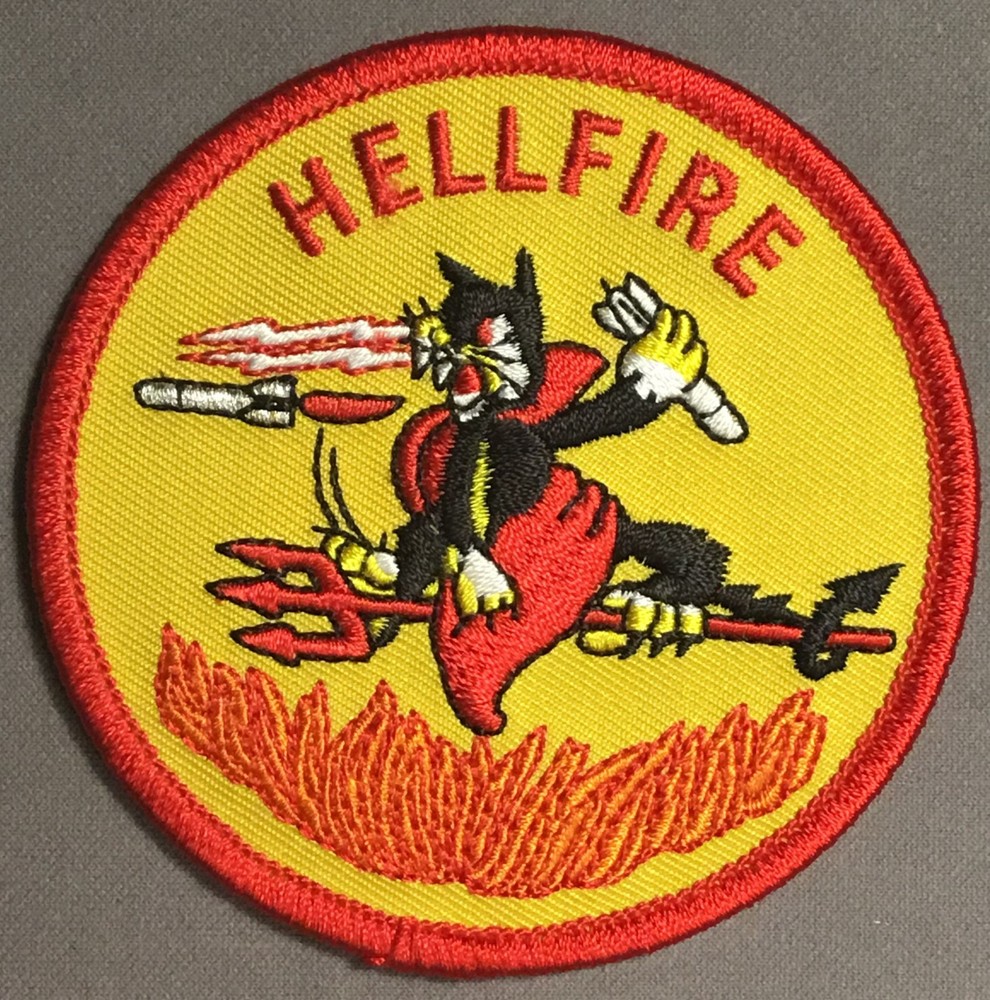 USMC Marines AGM-114 Hellfire Missle licensed patch