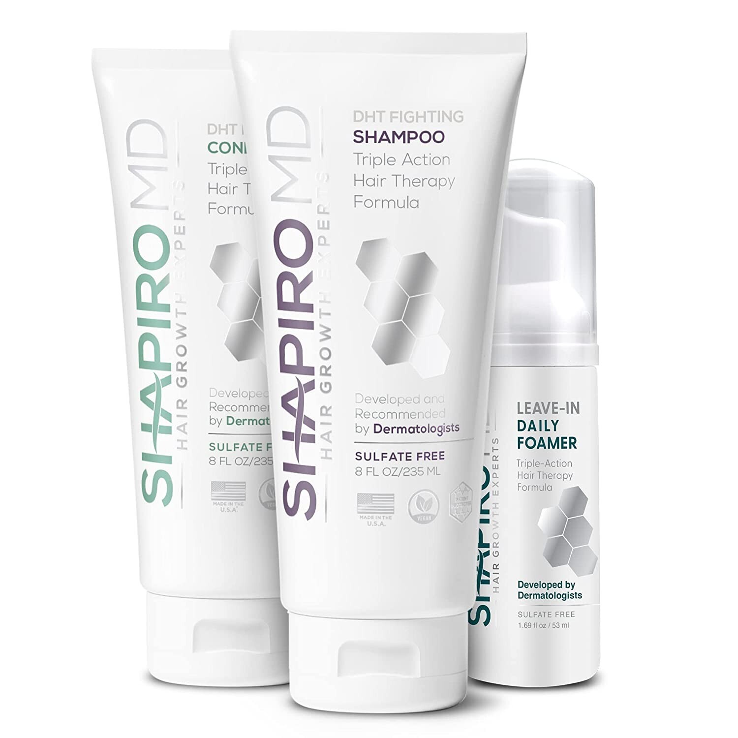 Shapiro MD Patented Hair Loss Kit for Thicker, Fuller, Healthier Hair