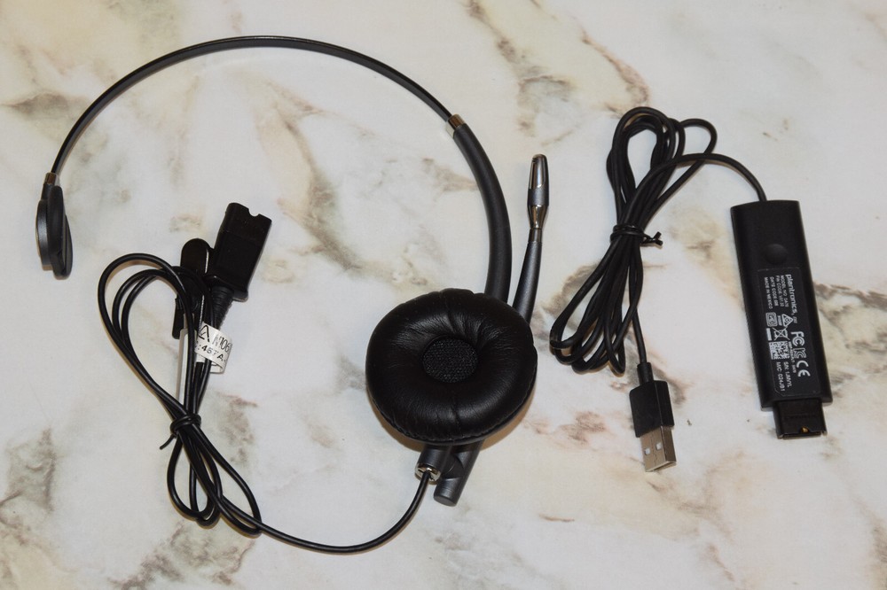 Plantronics HW710 Single Ear Corded Headset with DA70 USB Audio Processor