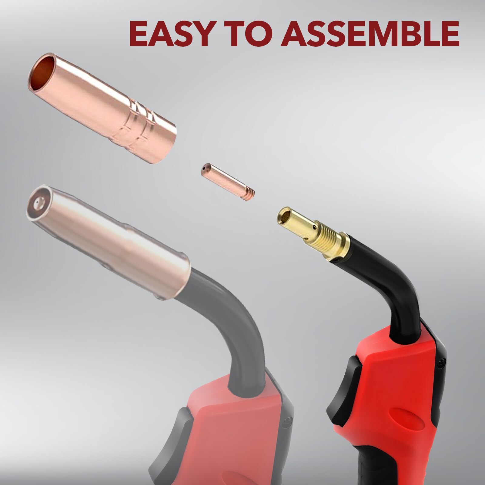 15Ft MIG Welding Gun Torch, 250A Replacement for Lincoln Magnum 250L K533-7