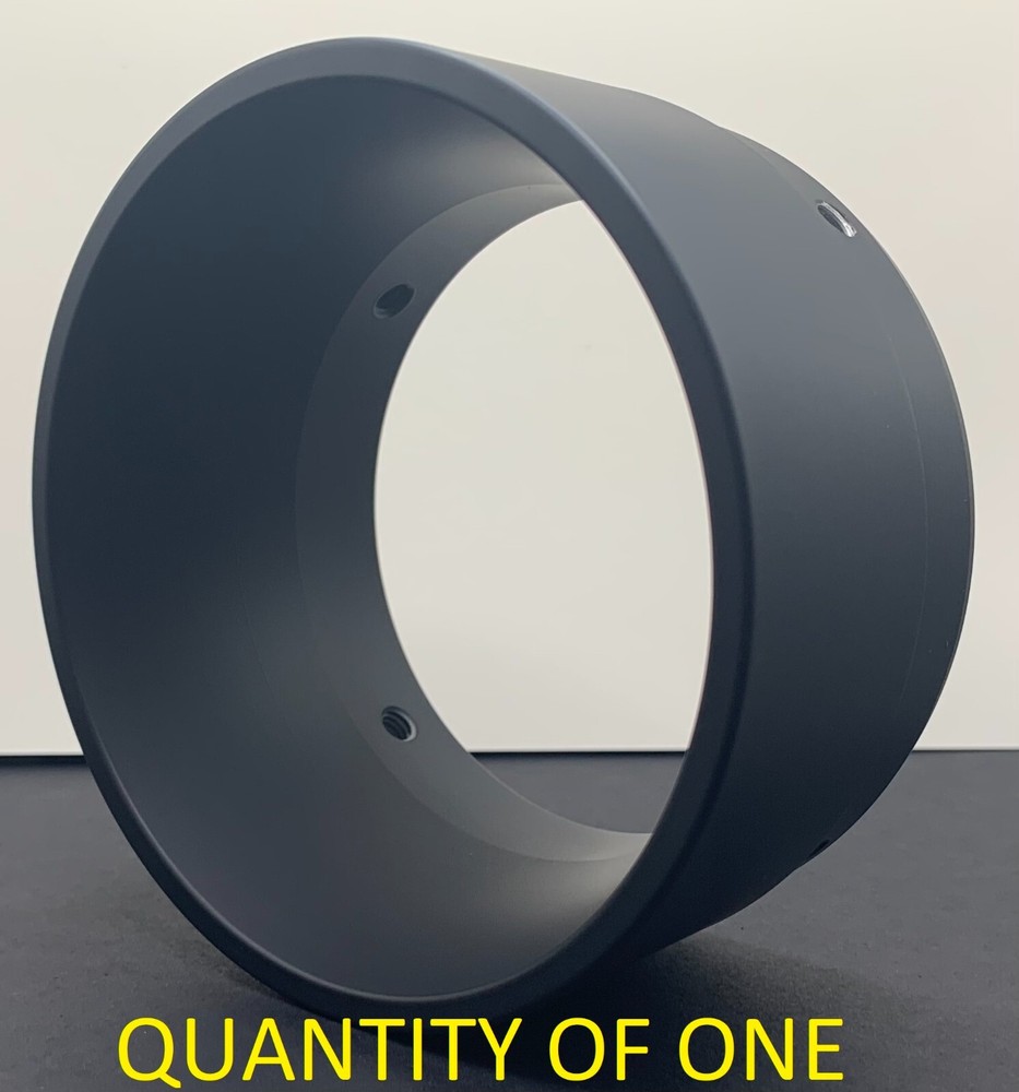 "Basic" Black End Cap Fits Tab Performance / Exhaust Muffler Tip fits on 4.5" 