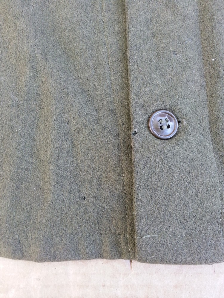 WW2 USGI HEAVY WOOL BUTTON DOWN SHIRT SIZE MEDIUM