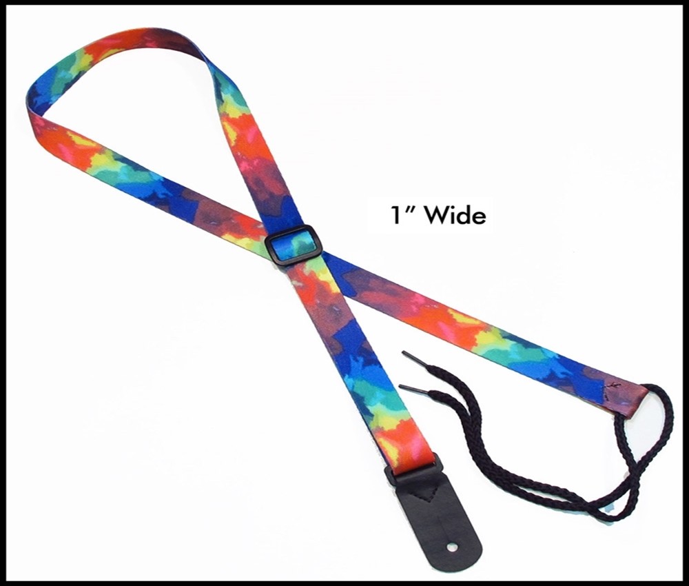 Legacystraps Mandolin Strap Ukulele Strap Tiedye Splash design