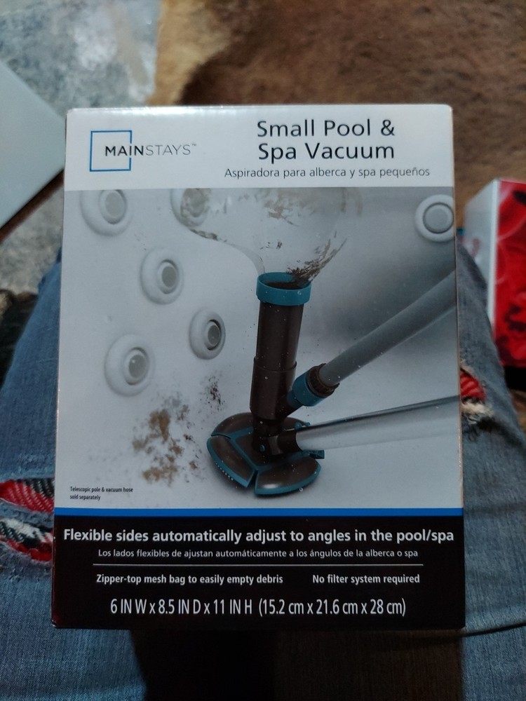 Small Pool & Spa Vacuum -no Filter System Required, Manual Vac