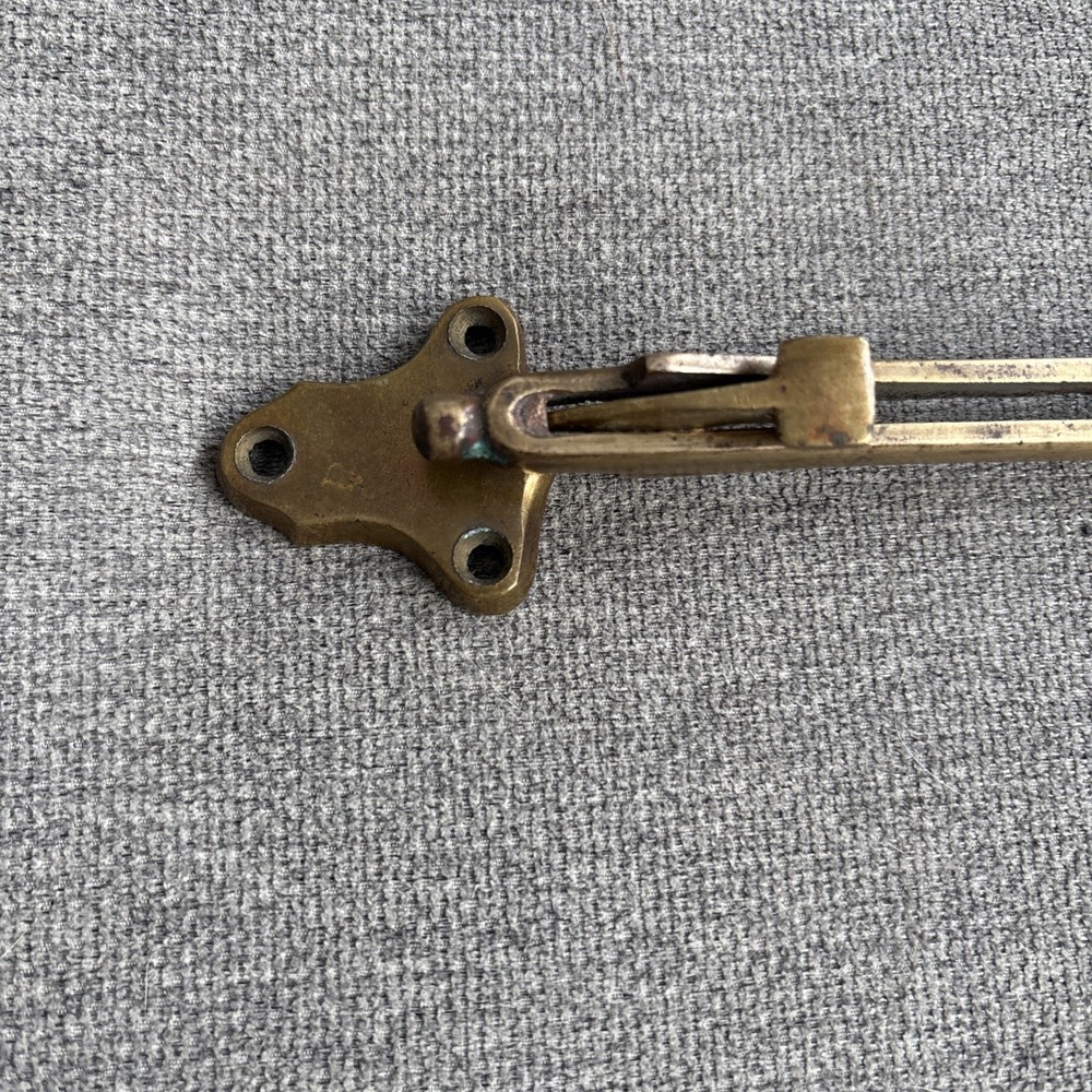 Antique Solid Brass Hotel Style Door Security Latch