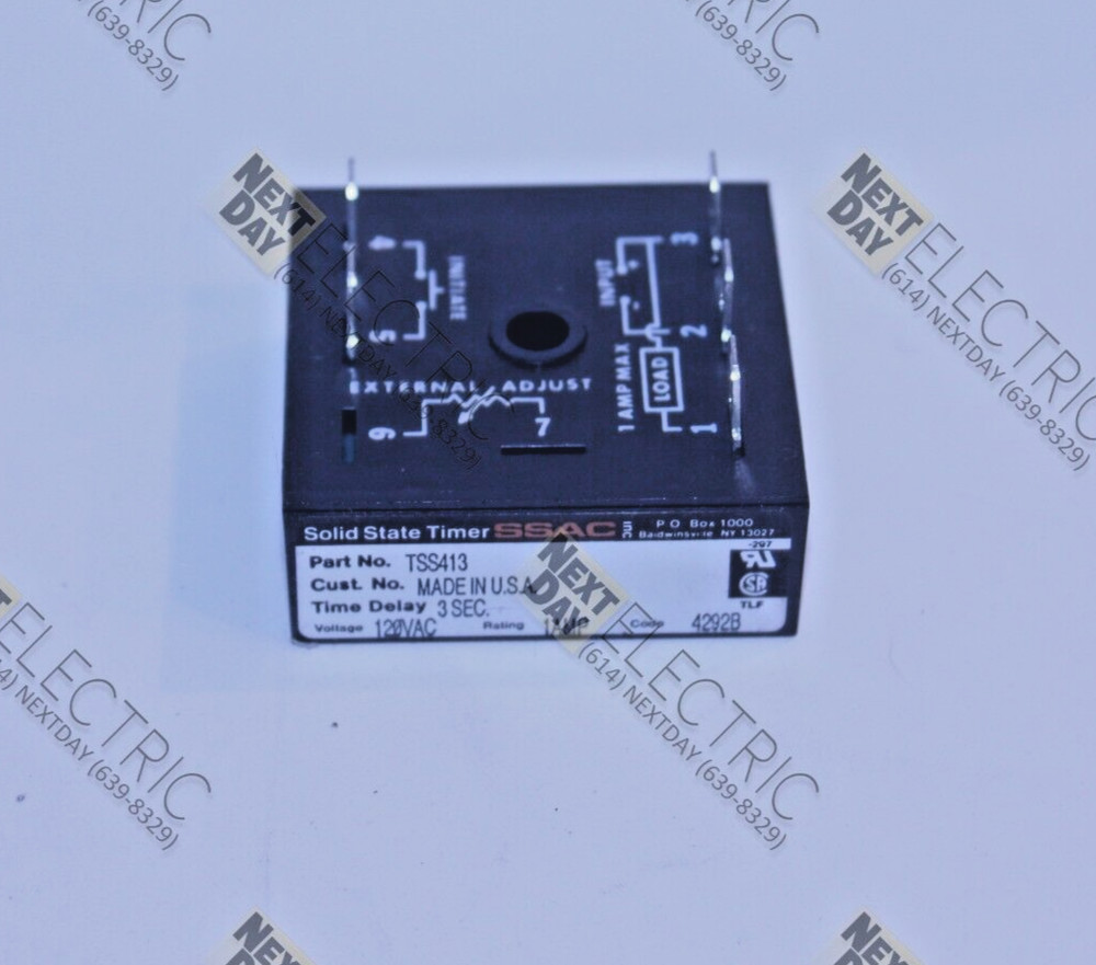 SSAC, TSS413, Solid State Timer Module 3 Second 1 Amp 1a