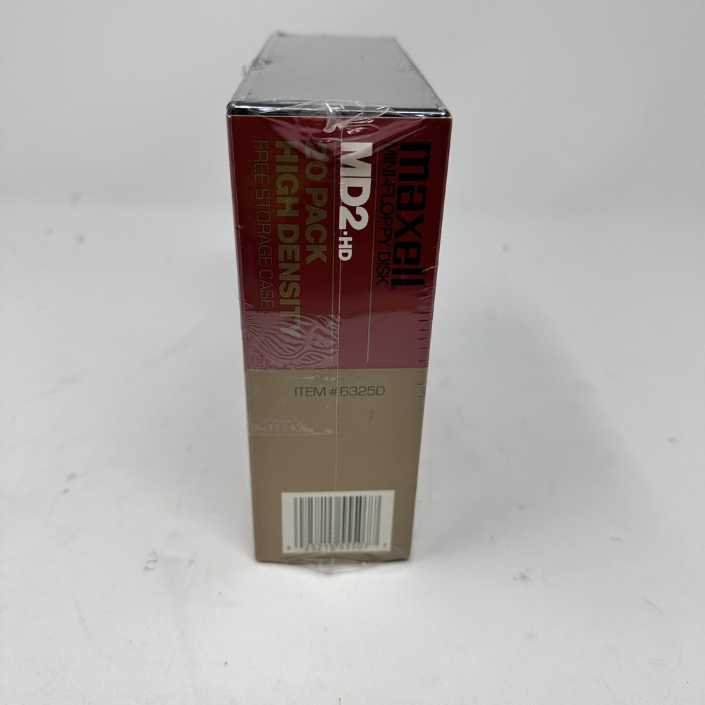 NEW Maxell MD2-HD Double Sided Double Density 5.25" Mini Floppy Disk 20-Pack