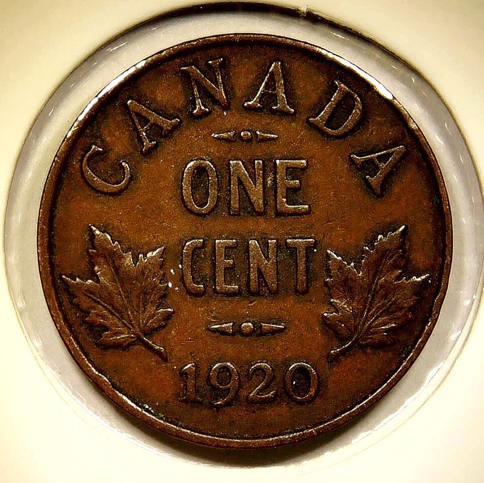 1920 Canada Small Cent King George V