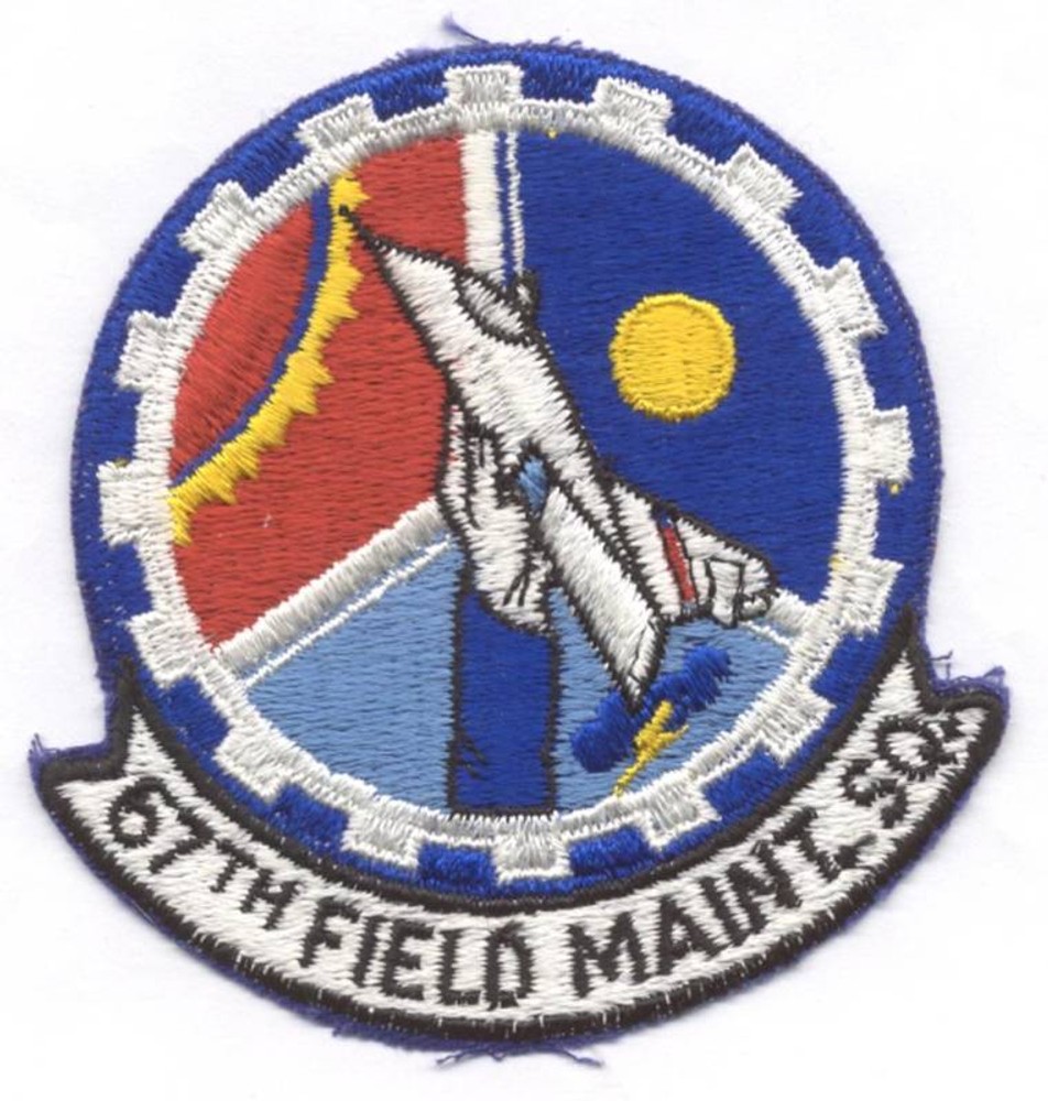 1960s-70s  67th FIELD MAINTENANCE SQUADRON  patch