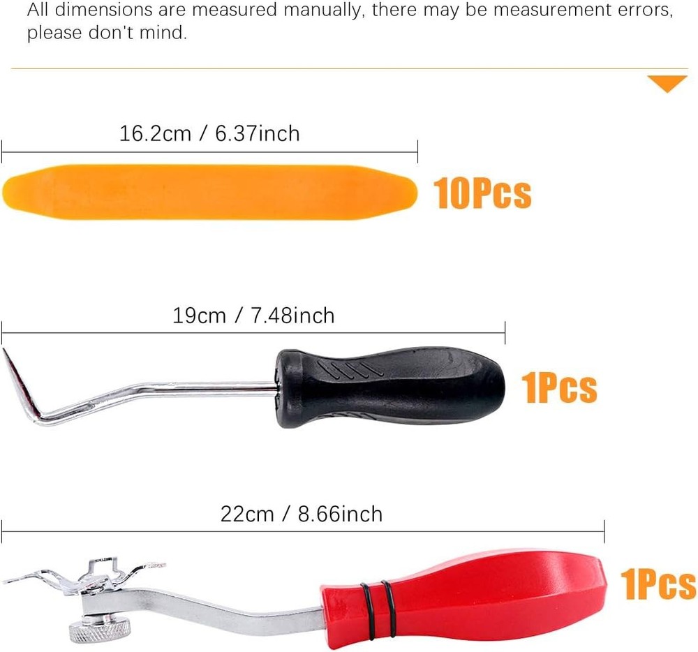 12 Piece Windshield Installation Tools kit, 10 Piece Stick Setting Tool, 1 Piece