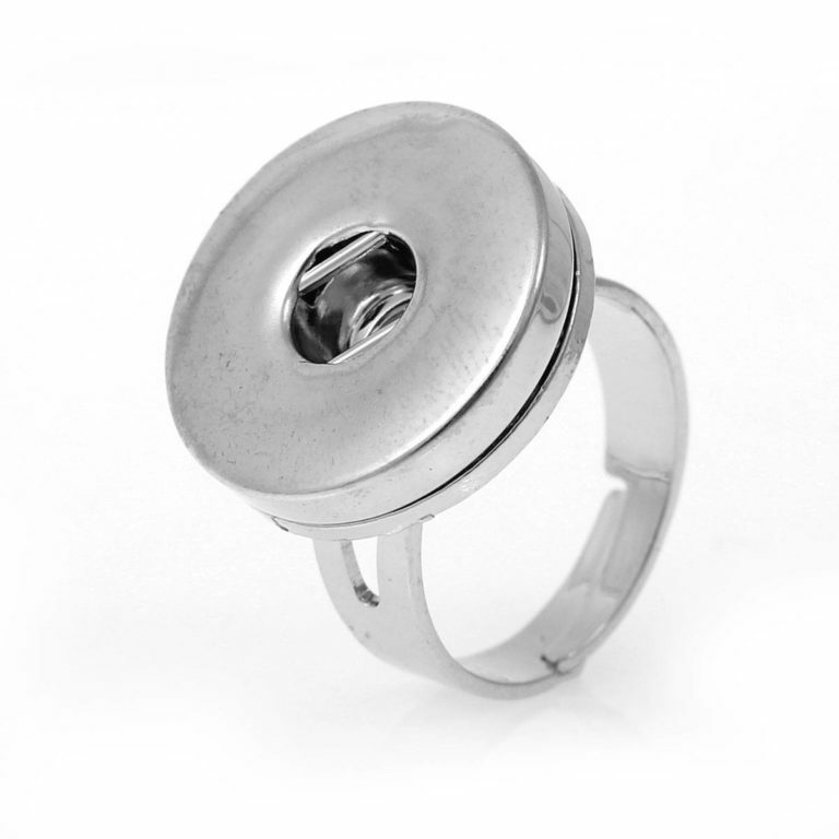 10 pcs. Silver Tone ADJUSTABLE Cabochon Setting Bezel RING bases settings – Ring