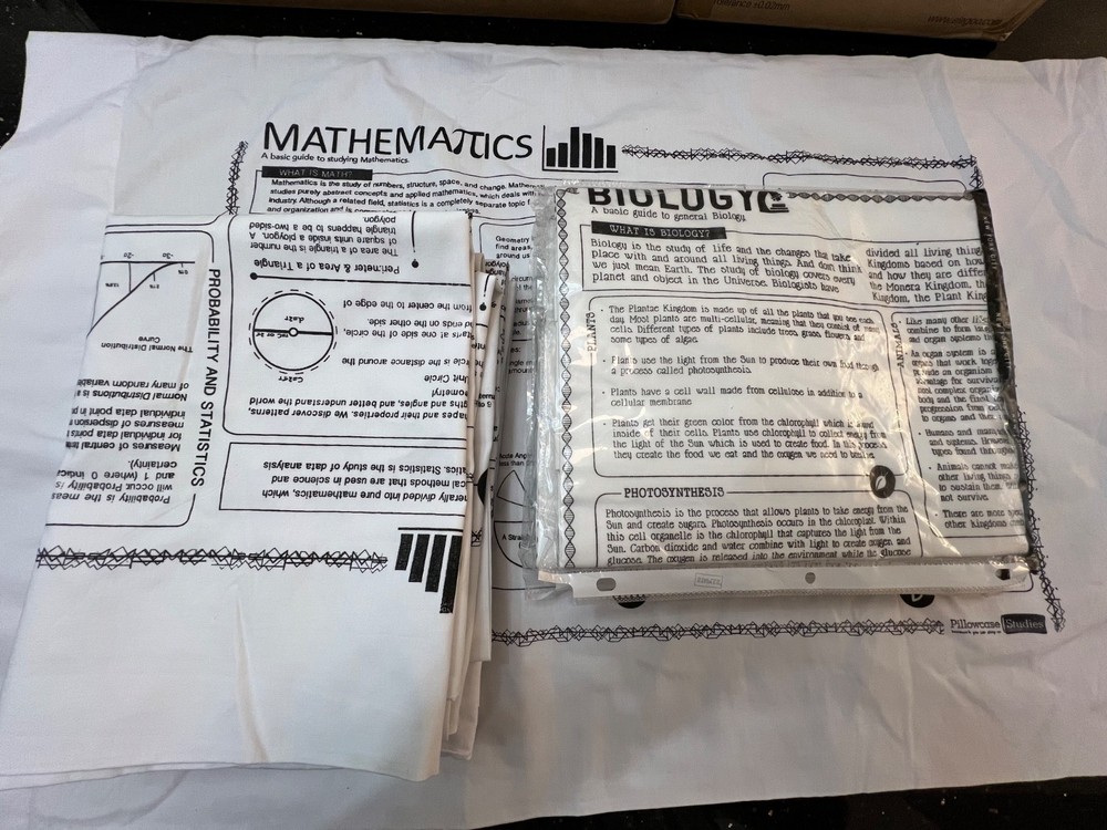 Pillowcase Studies Mathematics and Biology 2 pack