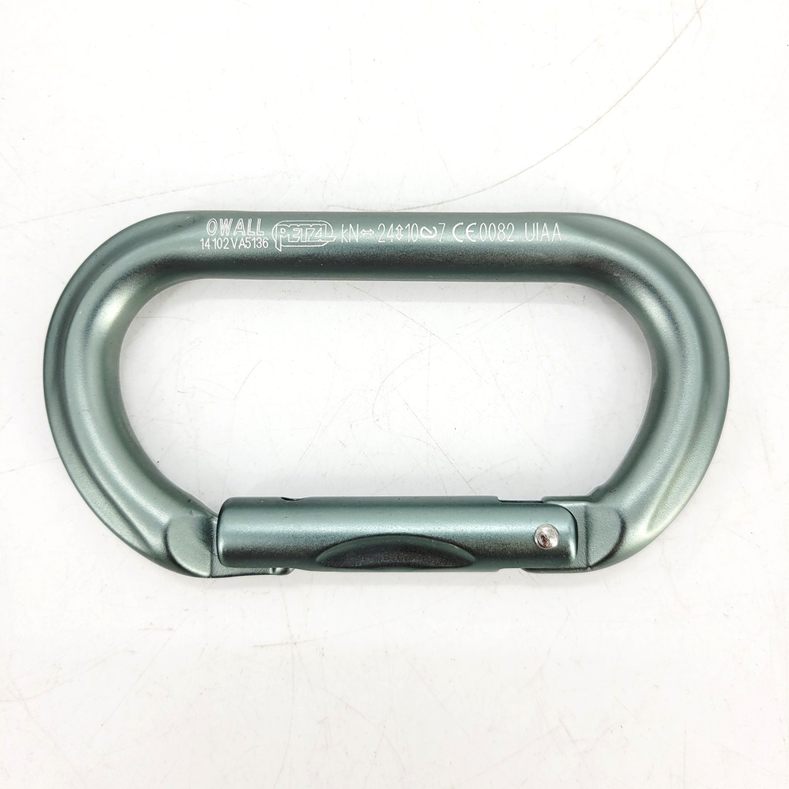 Petzl OWALL Non-Locking Oval Carabiner Military Green