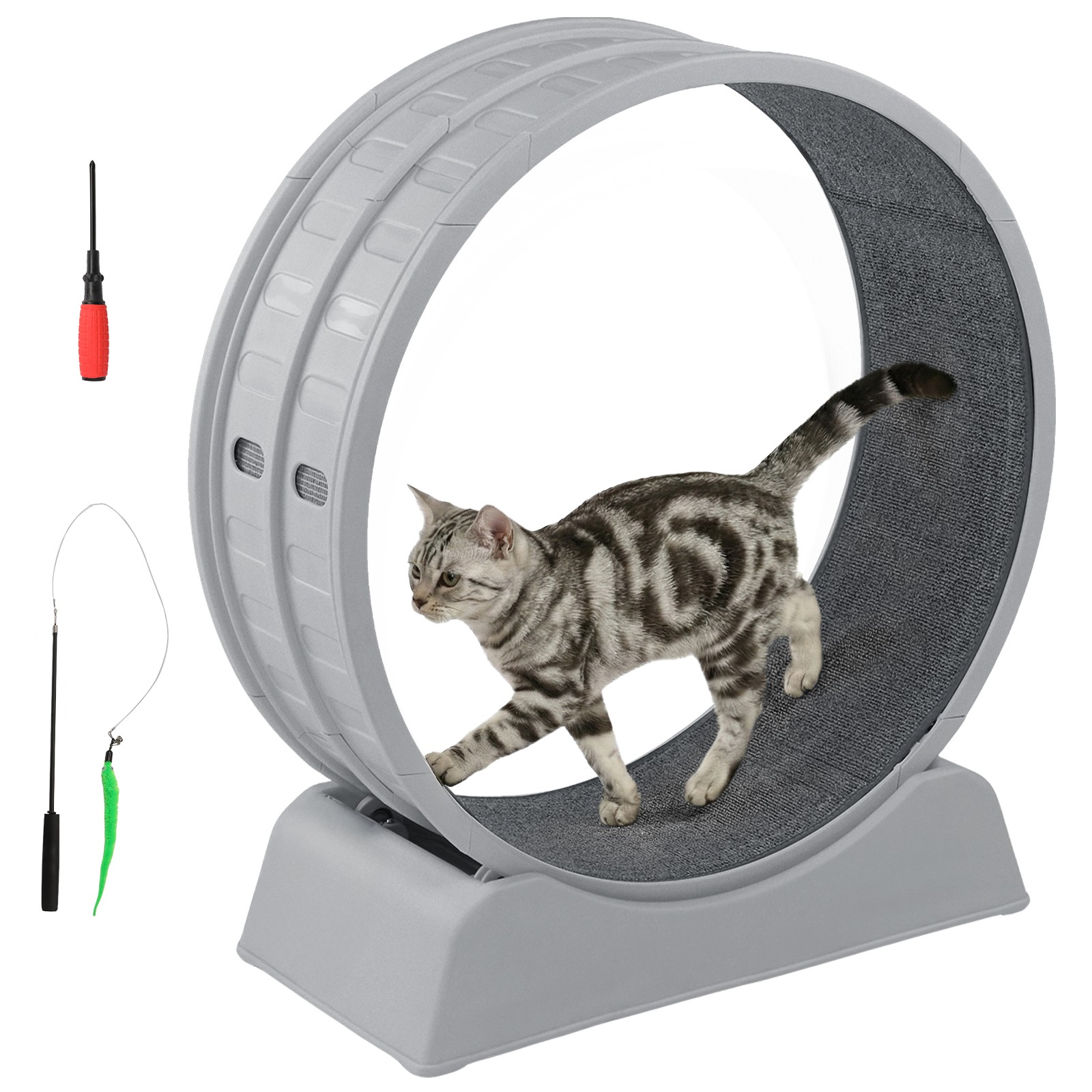 Large Cat Exercise Wheel Cat Treadmill Cat Running Wheel Silent Movement Cat Toy