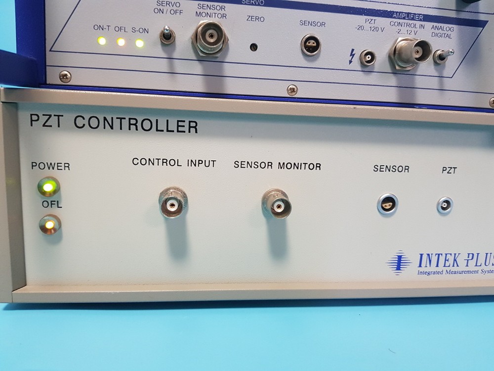 PI E-665.XR E-655.SR LVPZT-AMPLIFIER / SERVO + INTEK PLUS PZT CONTROLLER