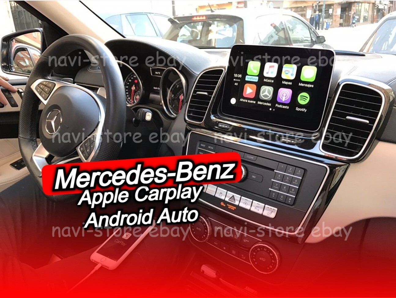Mercedes Comand NTG 5.1  Audio 5.1 5.2 Apple Carplay and Android Auto activation
