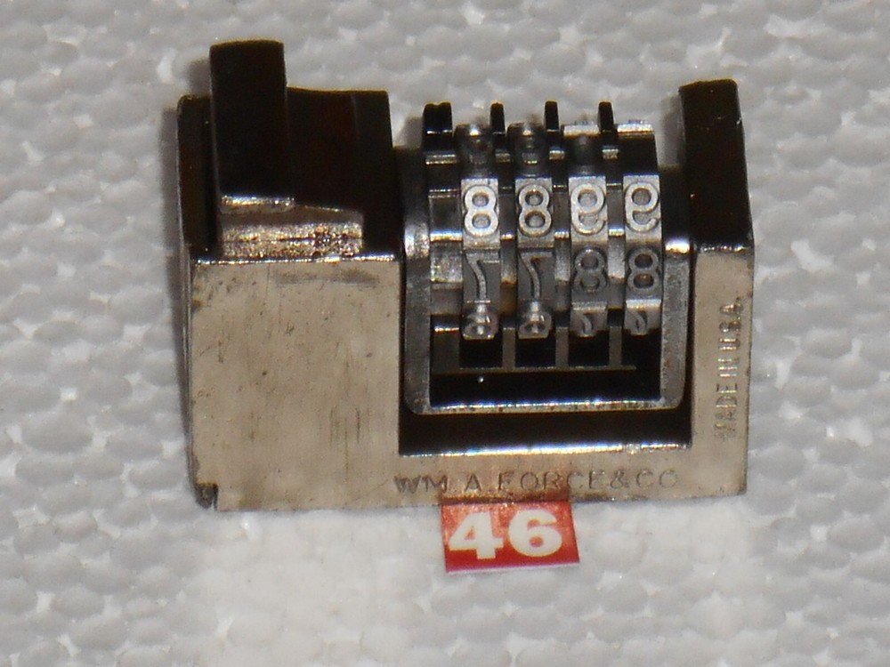 WMA Reverse Letterpress Numbering machine | 46