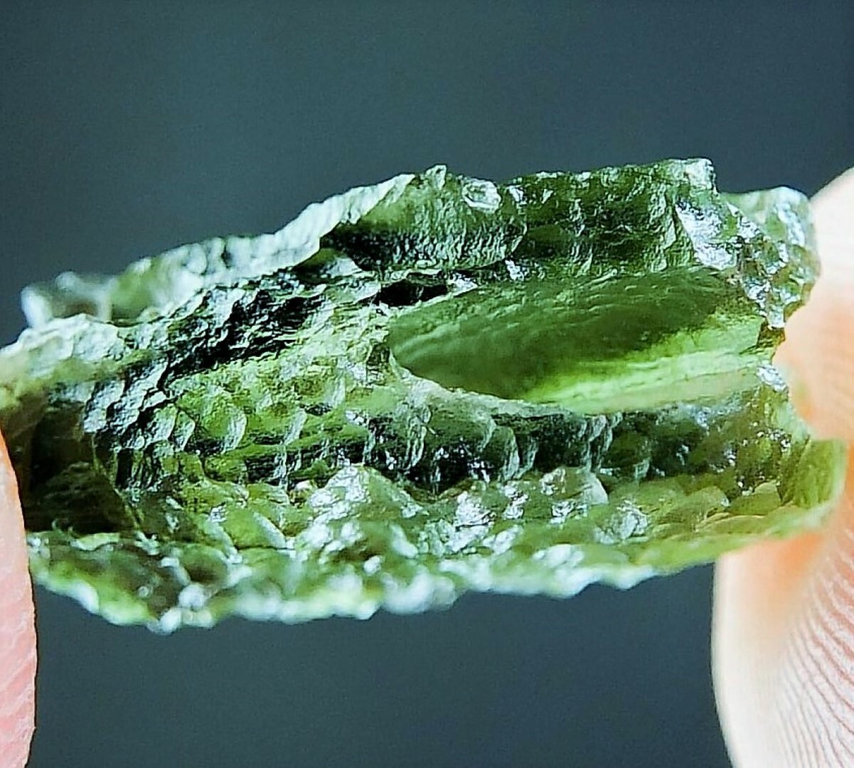 METEORITE MOLDAVITE GREEN LARGE IMPACT FRAGMENT METEOR STONE SPACE ASTEROID ROCK