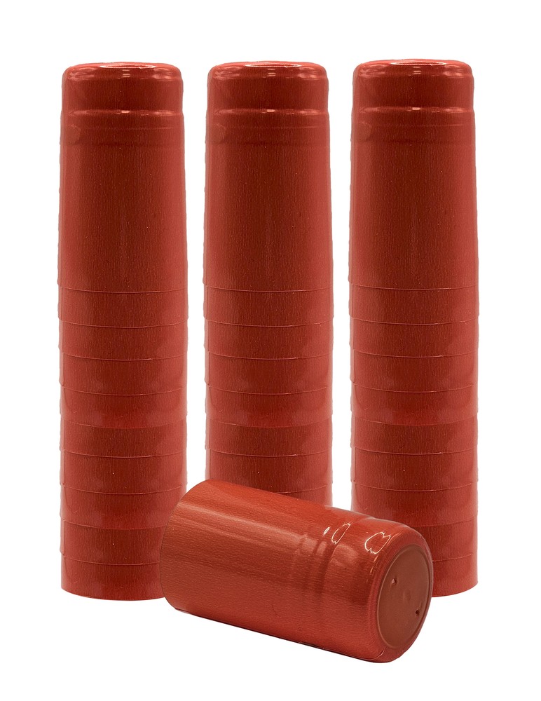 Orange PVC Shrink Capsules-30 Per Bag