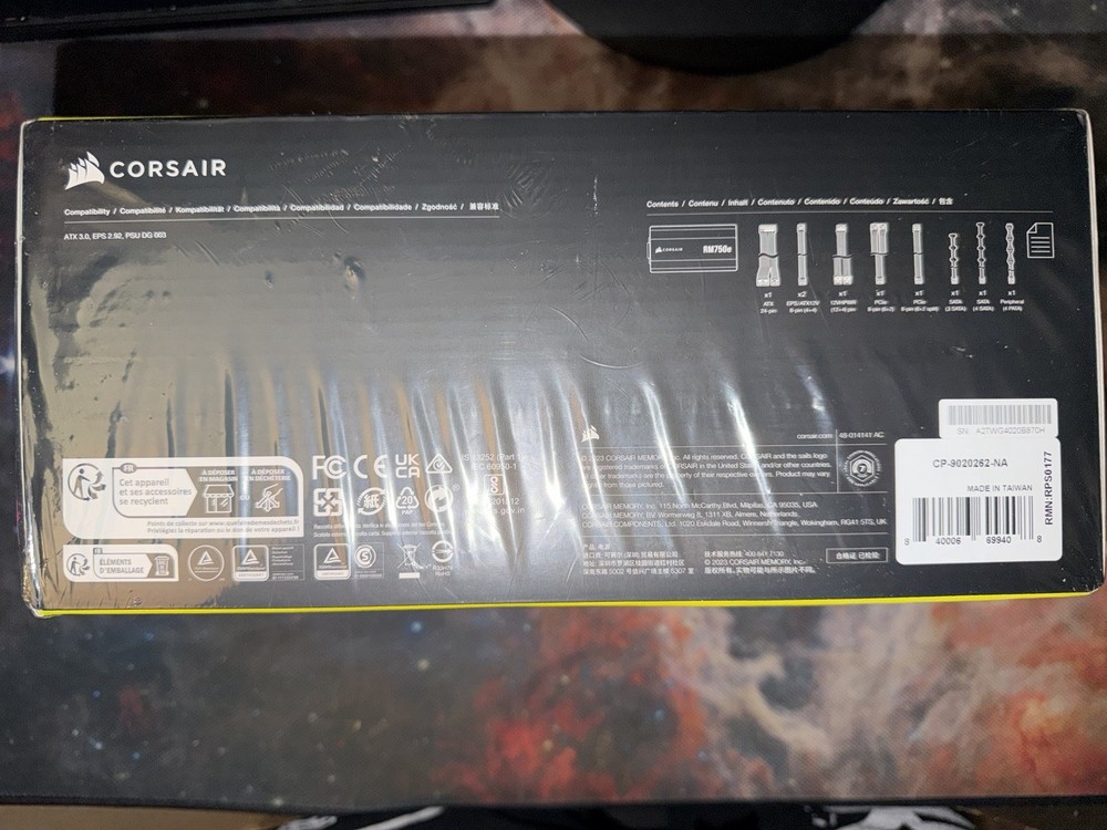 CORSAIR RM750e FULLY MODULE ATX POWER SUPPLY