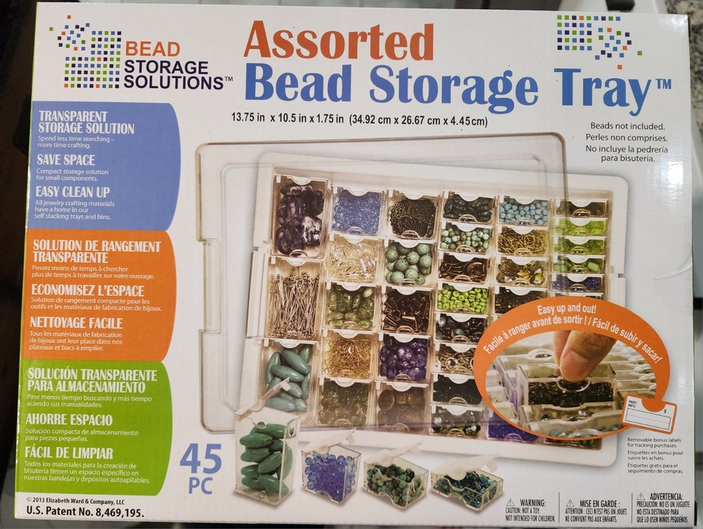 45 Pc Bead Storage Tray