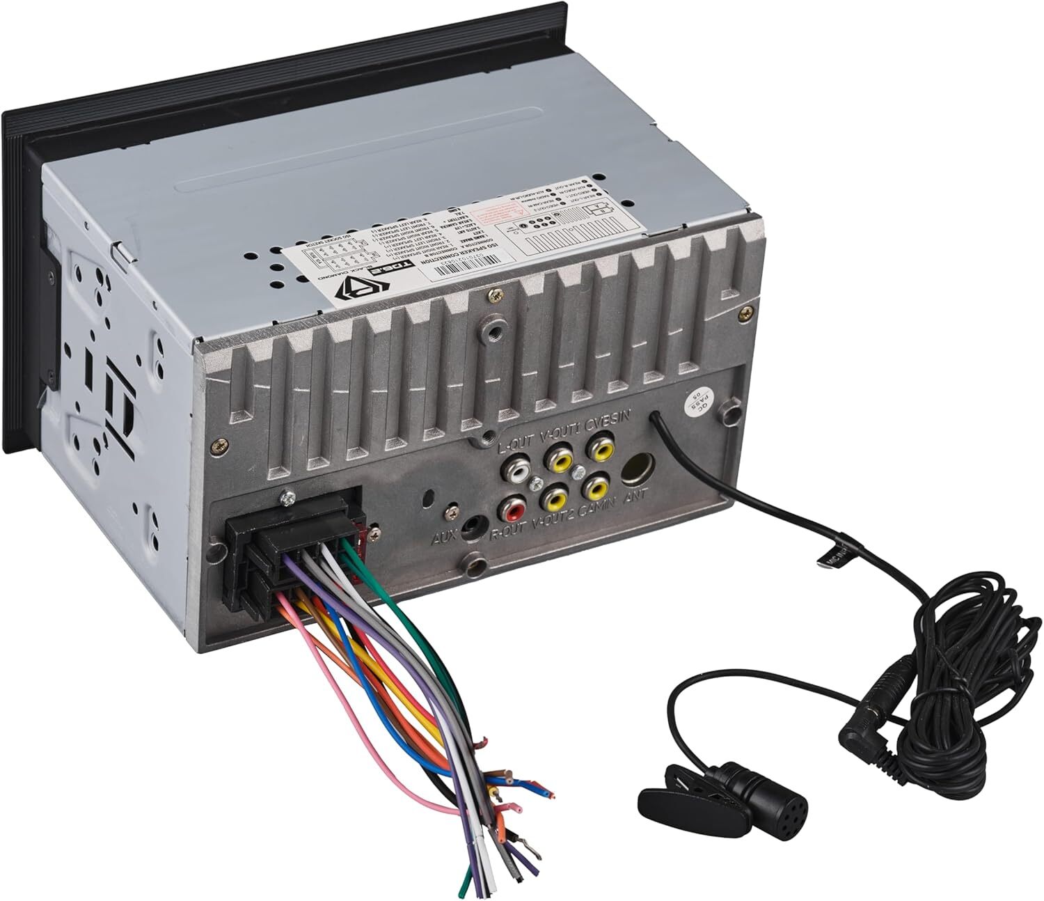 BLACK DIAMOND 6.2" Mechless Touch Screen Double Din Car Stereo Radio with BT