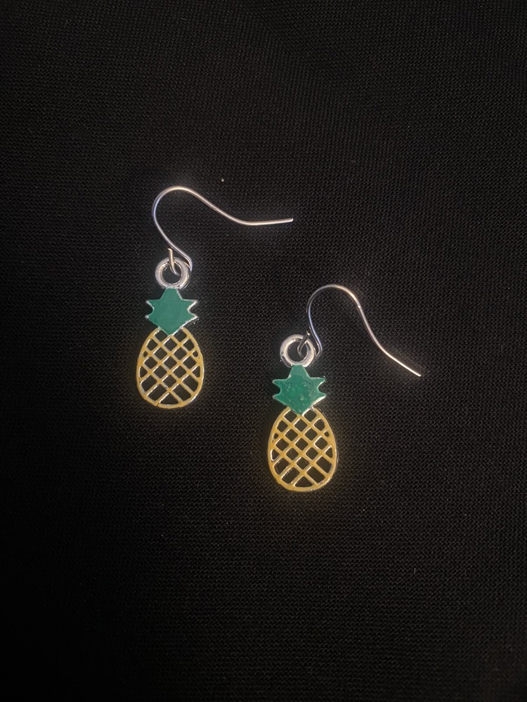 Handmade Earrings Pineapple Drop/Dangle Charm