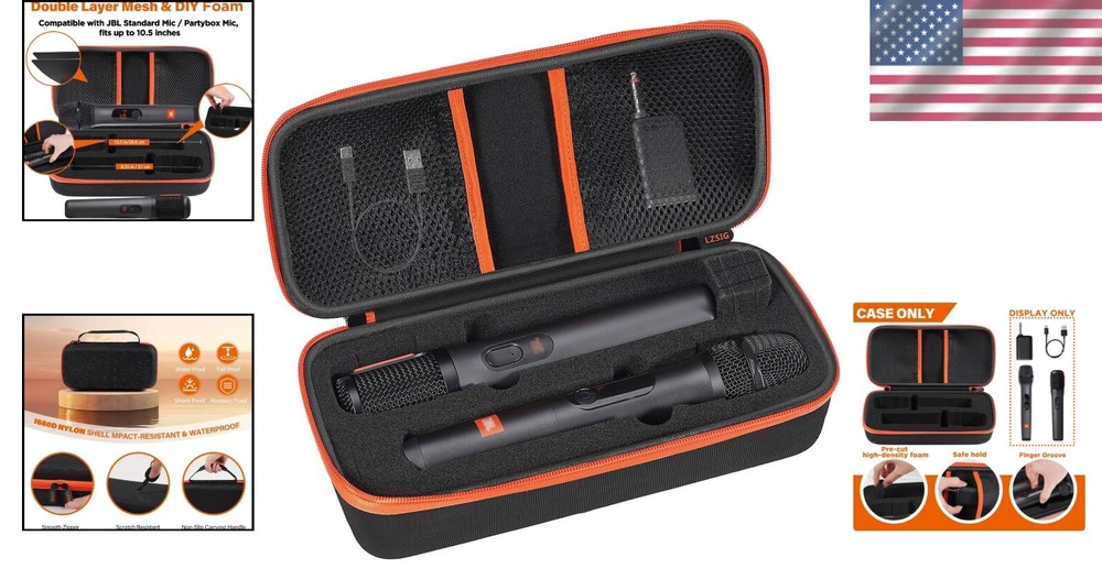 Lightweight JBL Wireless Microphone Holder with Easy Access and Carrying Handle