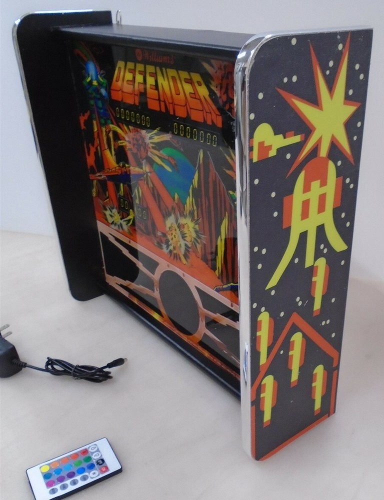 Williams Defender Pinball Head LED Display light box