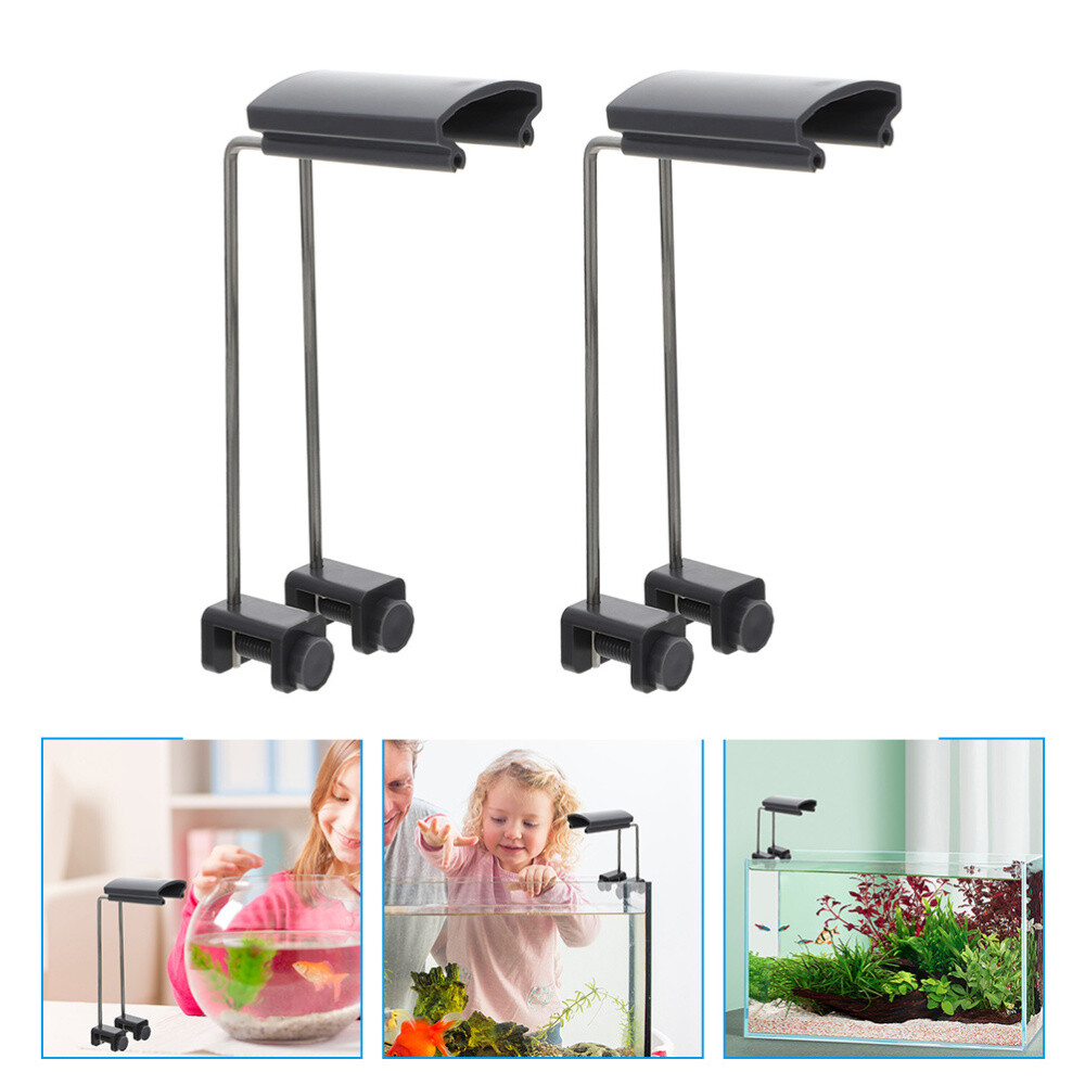 2PCS Aquarium Light Stand Aquarium Light Riser LED Adjustable Tank Mount Bracket