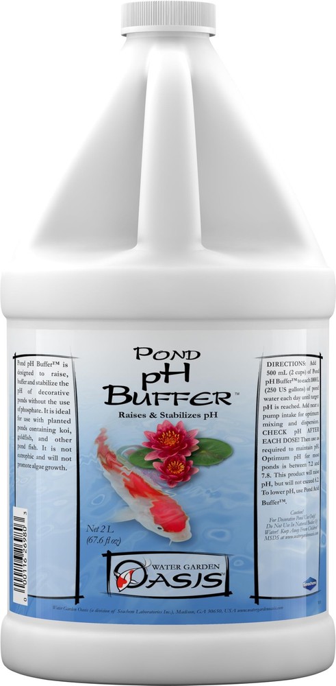 Pond pH Buffer 4L Aquarium Water Stabilizer - Lagoon pH Control for Fish
