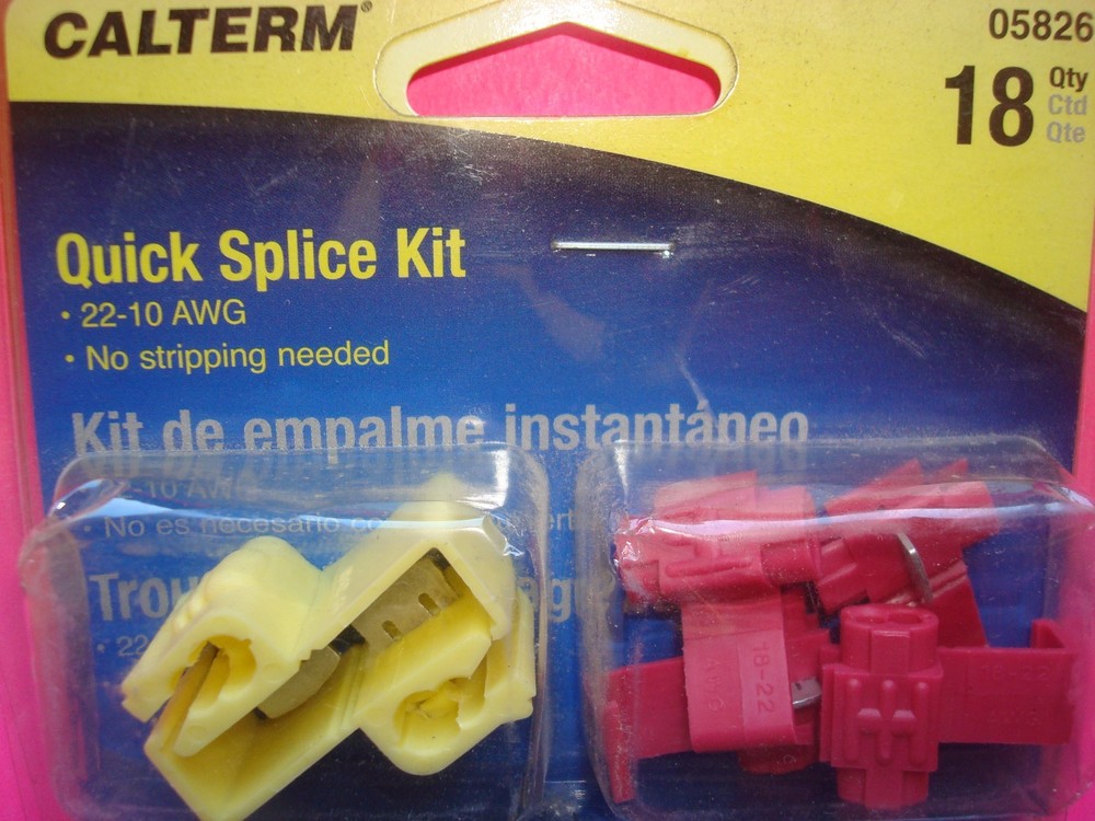 18 QUICK SPLICE PRIMARY GROUND STRANDED COPPER WIRE SCOTCH LOCK SNAP CONNECTORS