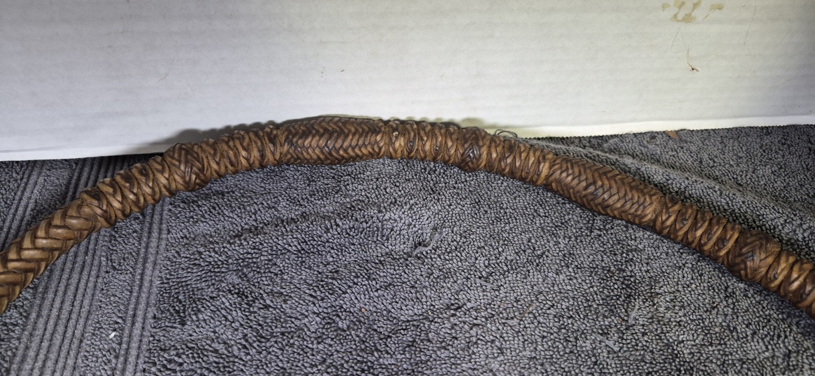 HAND MADE STAMP TOM BLOCK WESTERN HANDMADE LEATHER POPPER FOR WESTERN REINS 47