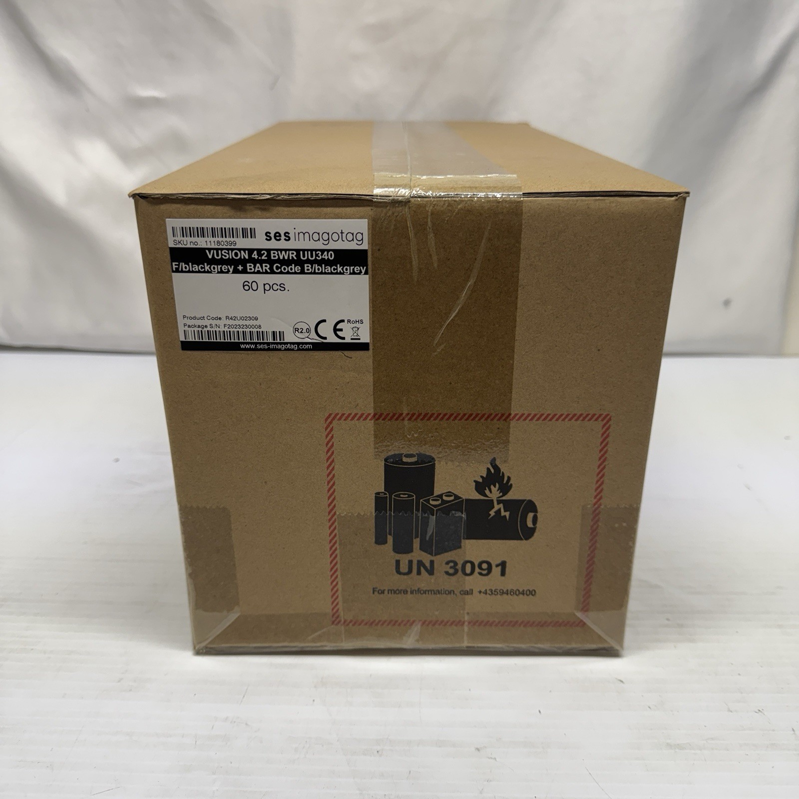 BOX OF 60 SES Imagotag Vusion 4.2 BWR + BAR Code Electronic Shelf Label