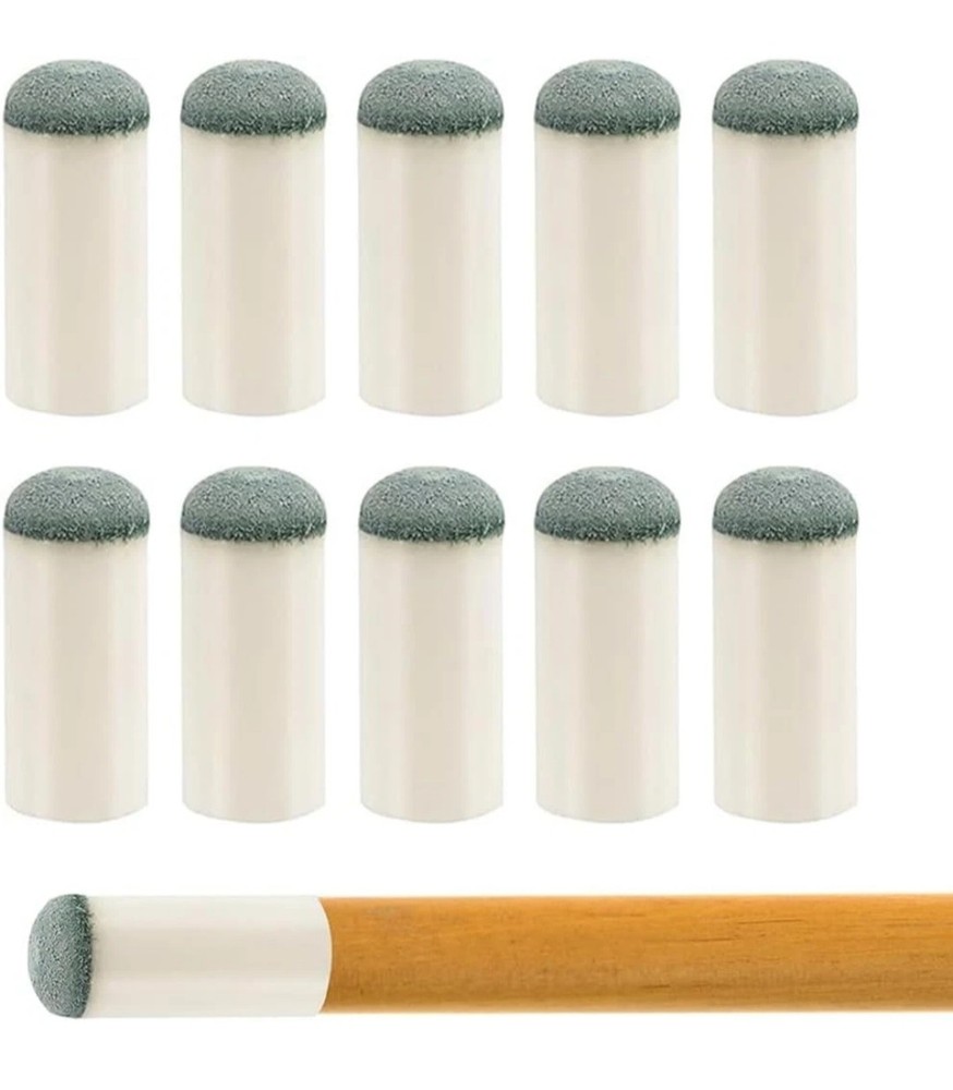 10 Pieces Billiard Stick Tips, Replacement Biliary Cleats Tips