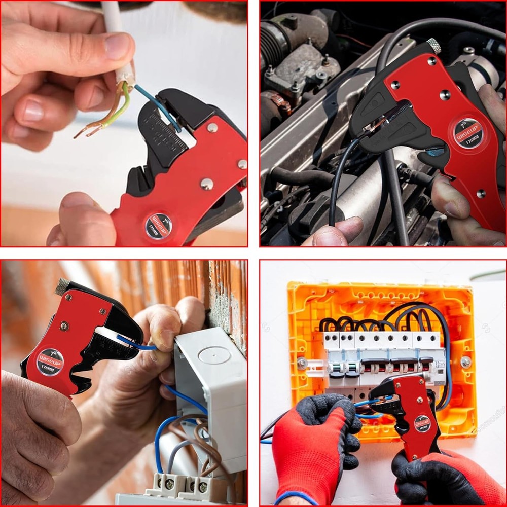 WISEUP Automatic Quick Strip Wire Stripper and 2 in 1