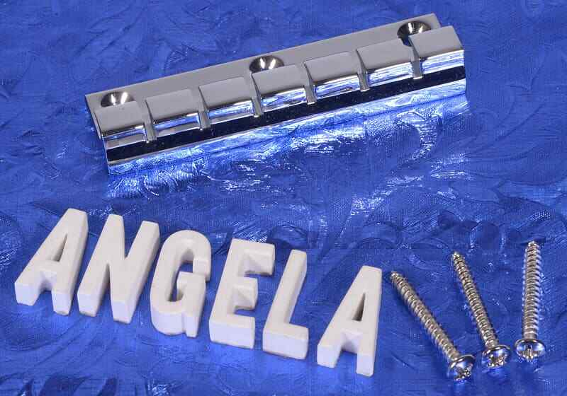 Chrome Lap Steel Etc. Tailpiece For Flat Top Solid Body Guitars, #6BT