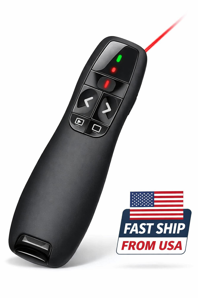 Power Point Presentation Remote Wireless USB PPT Presenter Laser Pointer Clicker