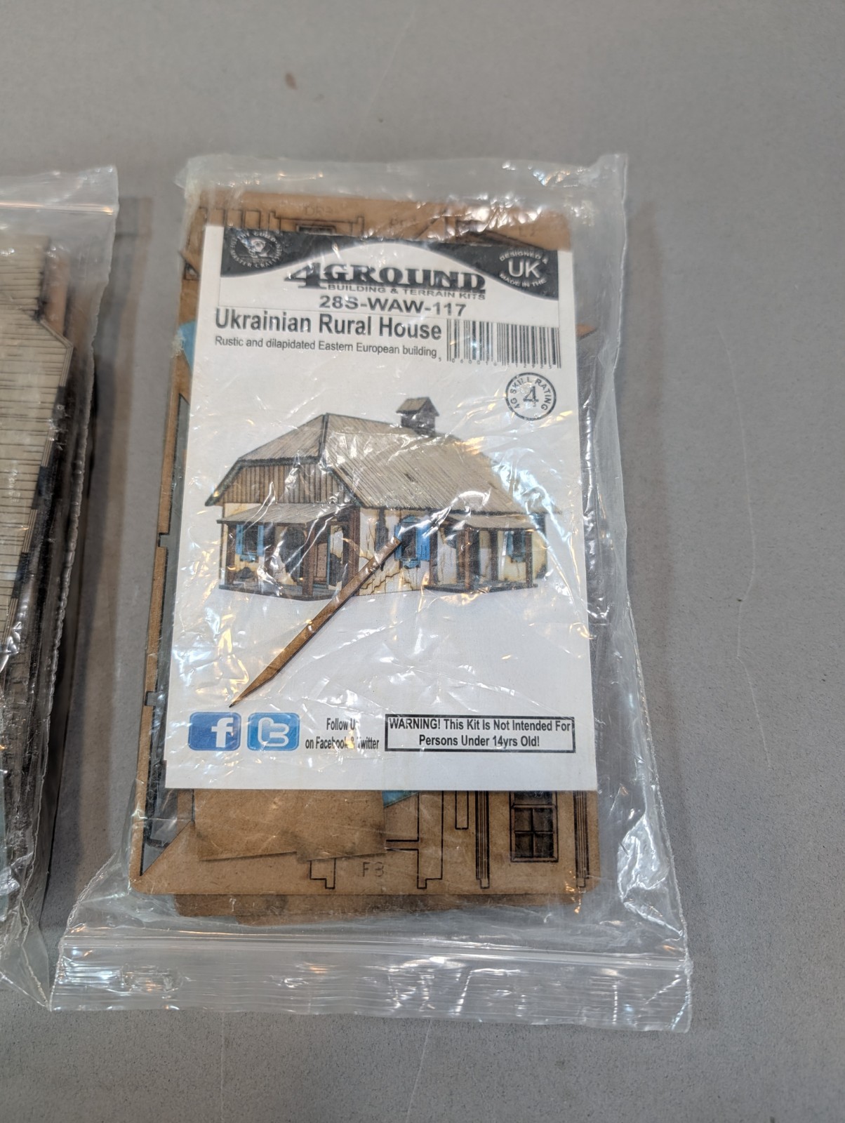 4Ground 28mm Terrain Ukrainian Rural House Building Lot