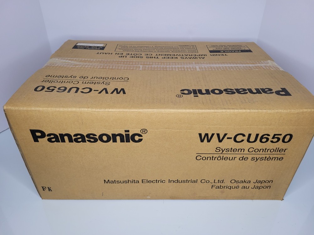 Panasonic Security System Controller - WV-CU650 Keyboard, Joystick New In Box