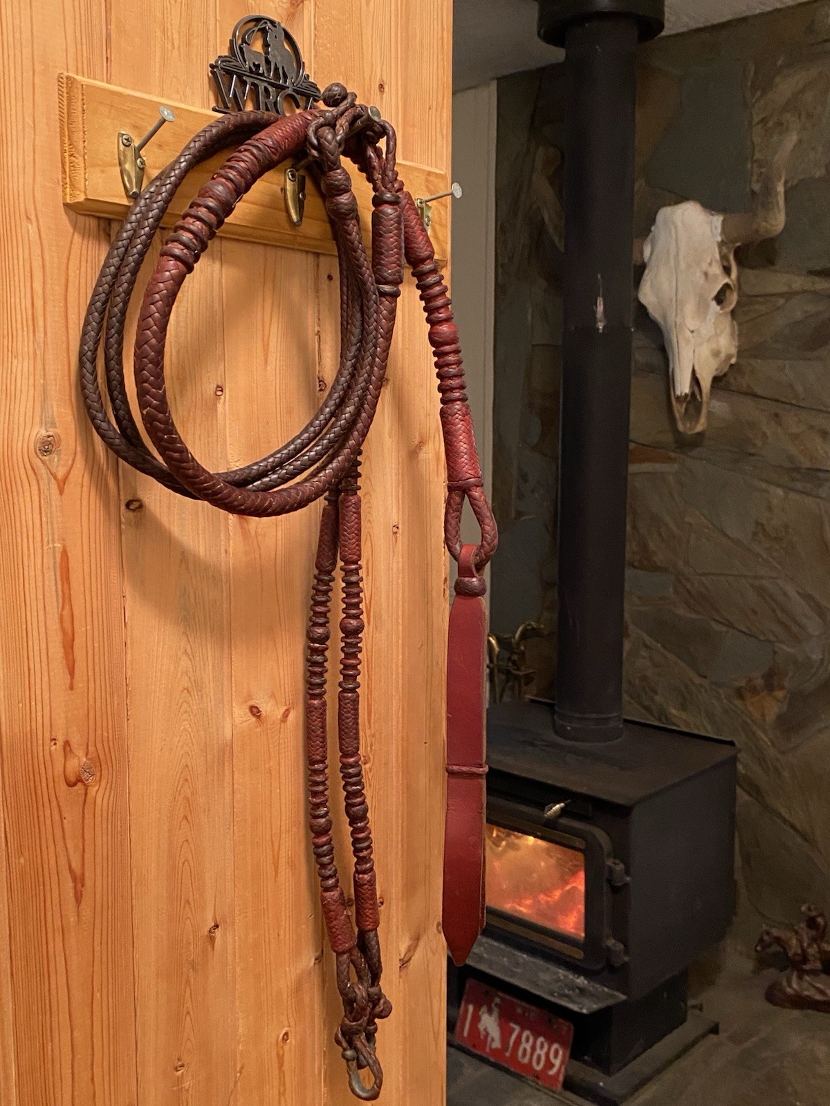 Vintage Handmade Western Romel - Romal Braided Reins California Style Kangaroo?