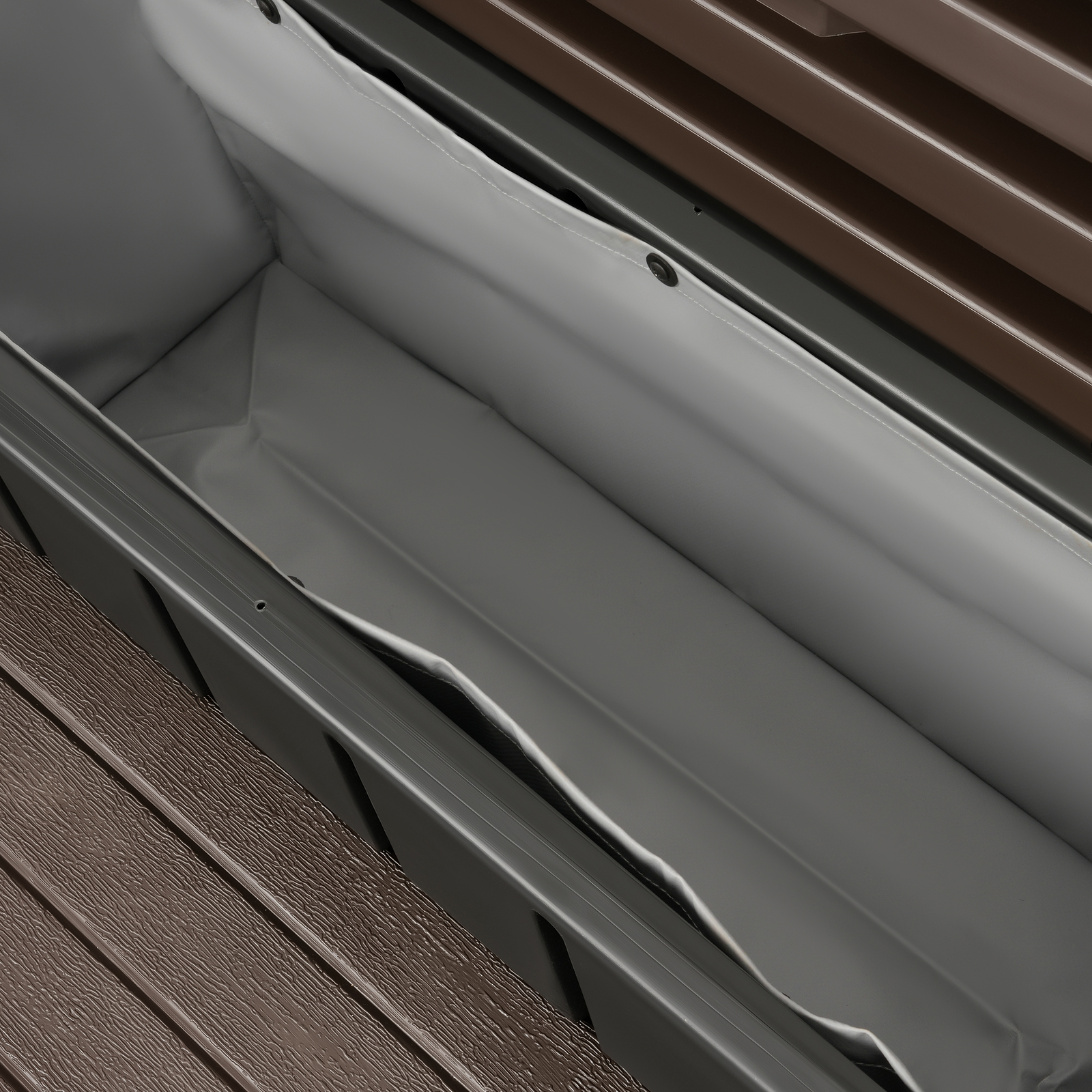 Brown+Black Universal 2 Slip-Resistant Spa & Hot Tub Step Outdoor with Storage