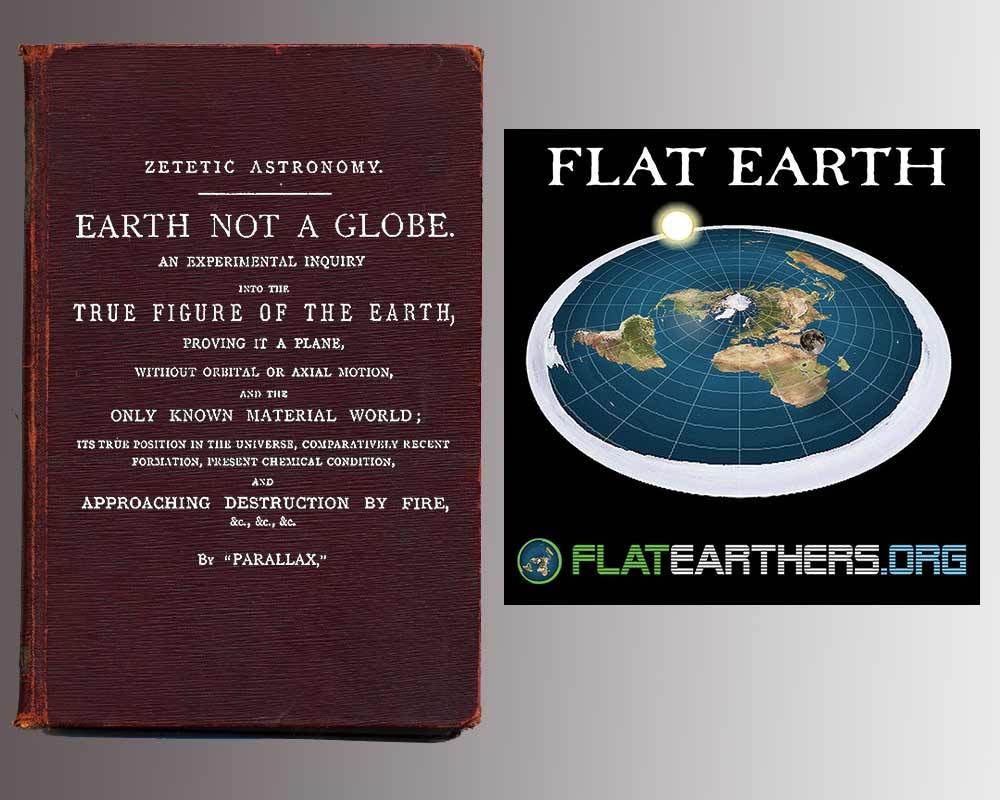 Flat Earth Map - Gleason's New Standard Map Of The World - Large 24" x 36" 1892