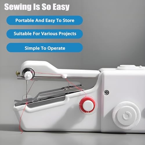 Portable Handheld Sewing Machine, Mini Electric Sewing Machine for Home