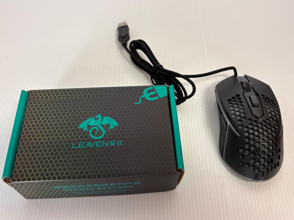 LEAVEN S50 RGB Lighted Gaming Wired Mouse