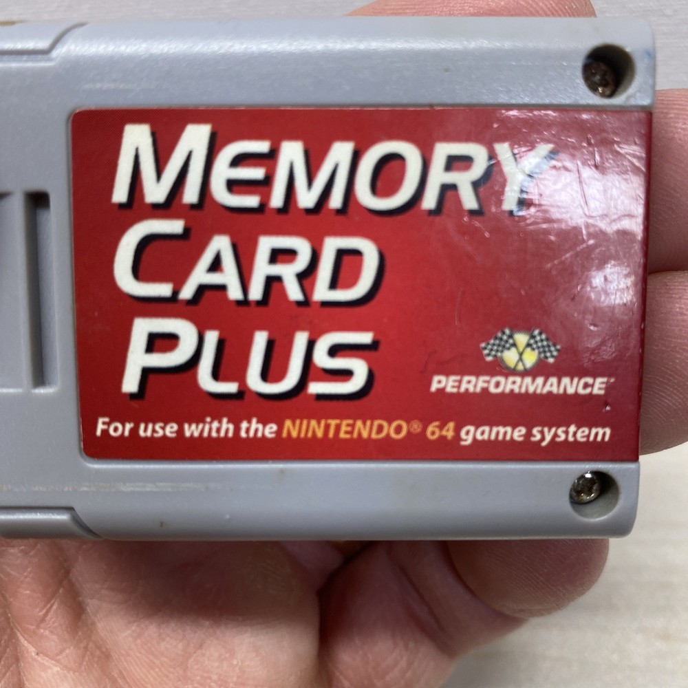 Nintendo 64 N64 Performance Authentic Memory Card Plus P-375A - READ