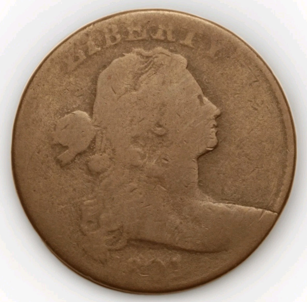 1801 Large Cent Draped Bust S-215 R4+ Good Details
