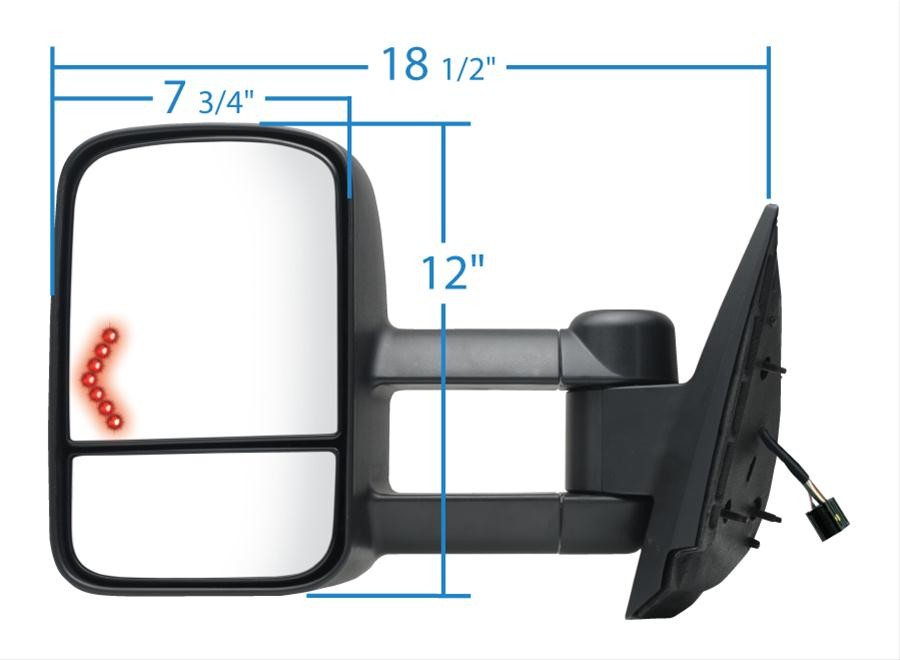 K Source Side View Mirror 62093G