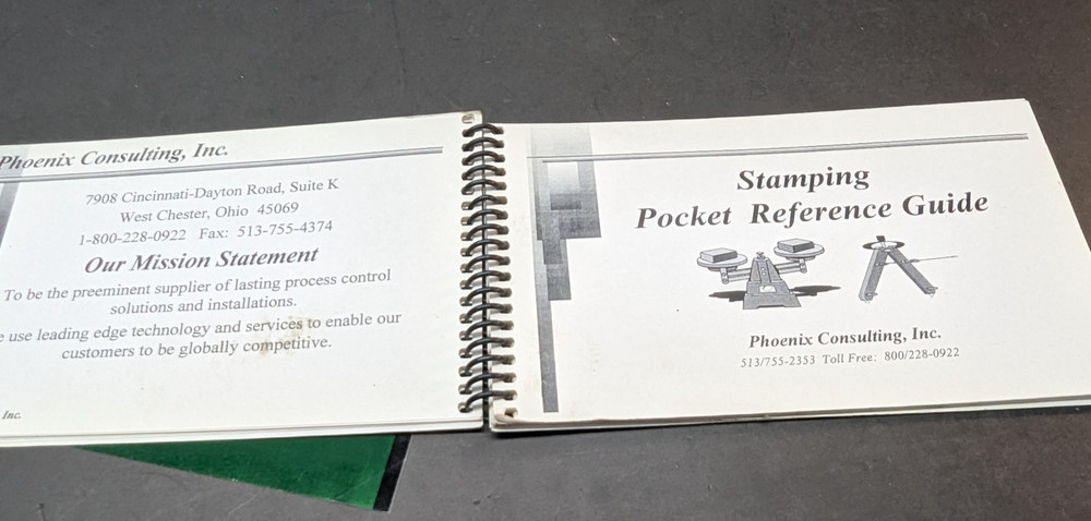 Phoenix Consulting Inc. Stamping Pocket Reference Guide Spiral Bound Paperback